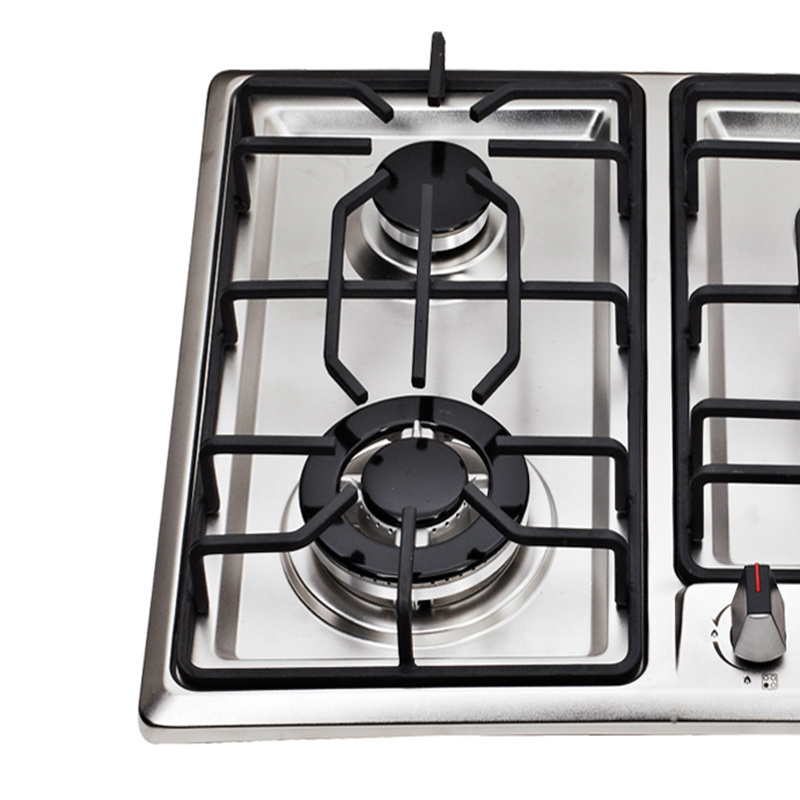 Kitchen Appliances 4 Burners Gas Hob Gas Cooker built in type Household Stainless Steel Gas Stove