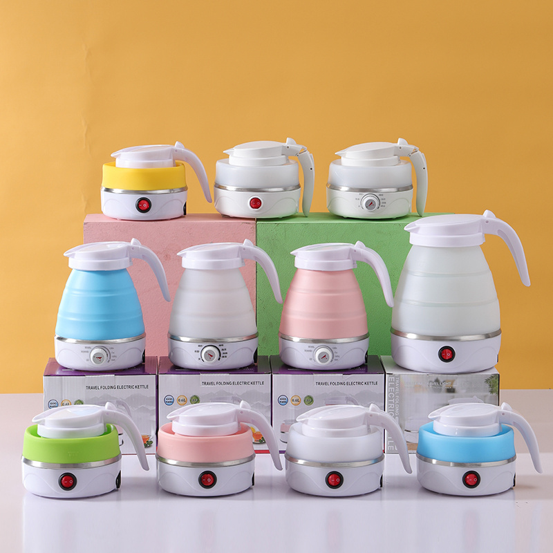 Hot Selling Household Home Appliances Silicon Kettle Small Appliances Travel  folding electric kettle