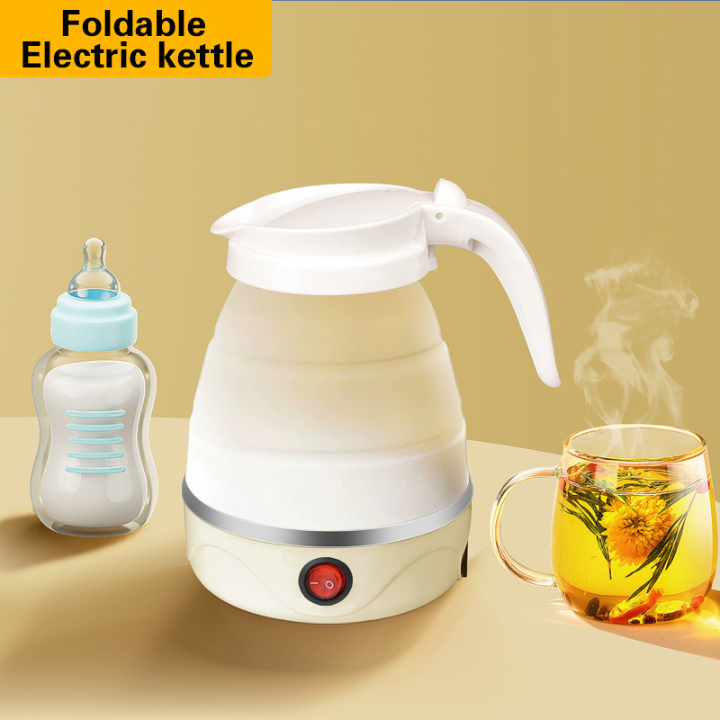 Hot Selling Household Home Appliances Silicon Kettle Small Appliances Travel  folding electric kettle