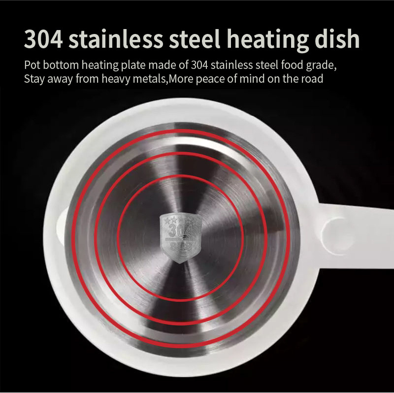 Travel Foldable  Portable  Kettle Fast Water Boiling  Food Grade Silicone Boil Dry Protection  Electric Kettle