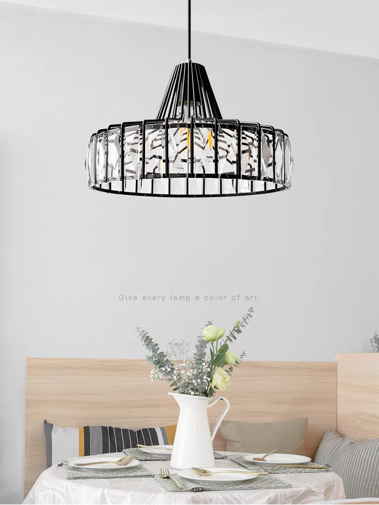 Lighting Fixtures Modern E27 Restaurant Study Room Decoration Design Light Led Ceiling Crystal Chandelier