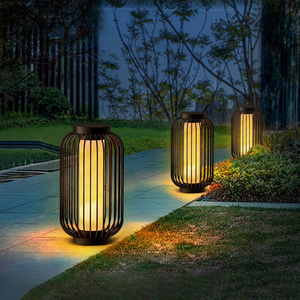 New Chinese waterproof outdoor lawn lamp courtyard passage lamp villa garden landscape lantern floor lamp