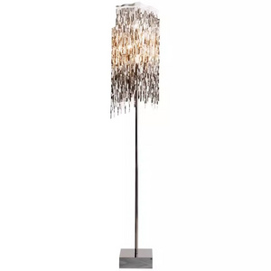 Stainless steel floor lamp post modern light luxury ins wind bedside lamp new living room bedroom floor sofa lamp