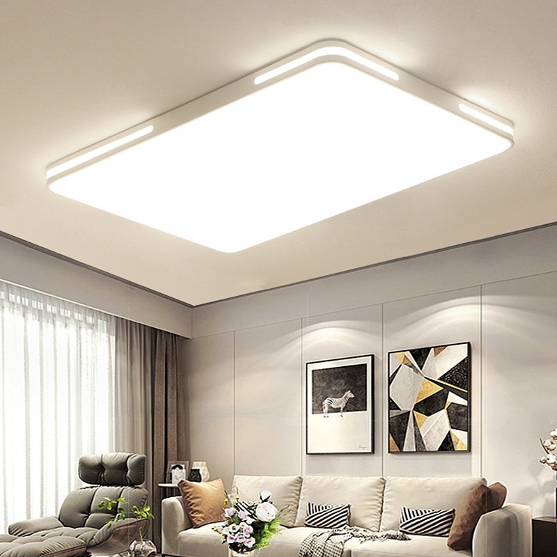 Rectangle Ceiling Light Flush Mount Dimmable Decorative Modern LED Lights for Living Room, Kid's Room