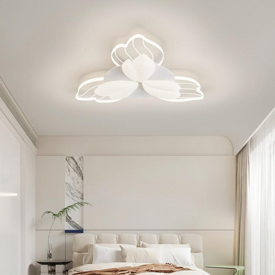 Modern Petal Ceiling Light Dimmable White LED Ceiling Lighting Flush Mount Light Fixture for Living Room