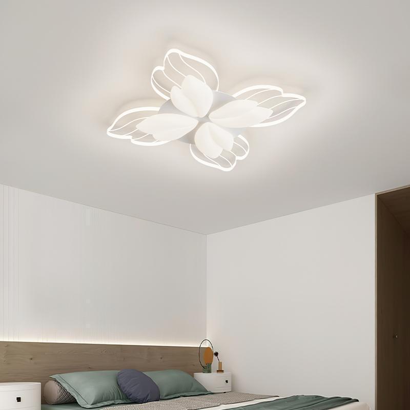 Modern Petal Ceiling Light Dimmable White LED Ceiling Lighting Flush Mount Light Fixture for Living Room