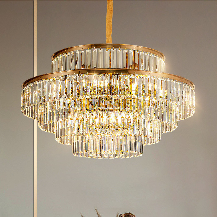 high quality indoor home hotel living room bedroom gold e14 luxury villa k9 crystal chandelier