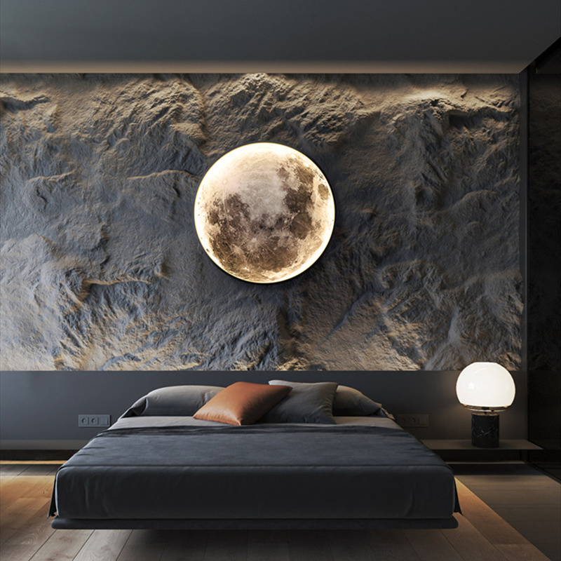 Moon LED Wall Lamp For Bedroom Living Room Children's Nursery Home Decoration 2022 Loft Modern Design Interior Lighting Fixtures