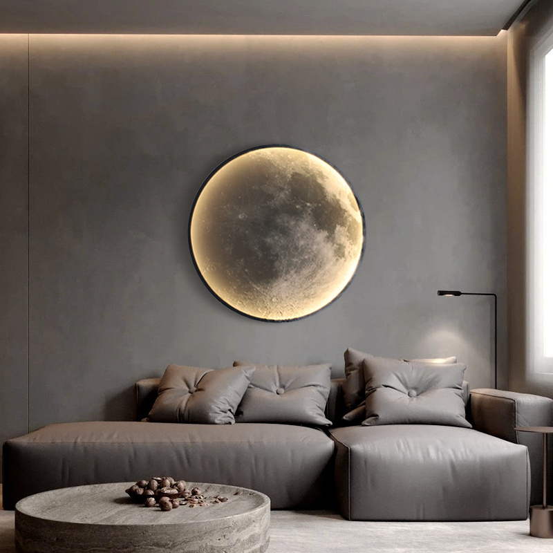 Moon LED Wall Lamp For Bedroom Living Room Children's Nursery Home Decoration 2022 Loft Modern Design Interior Lighting Fixtures