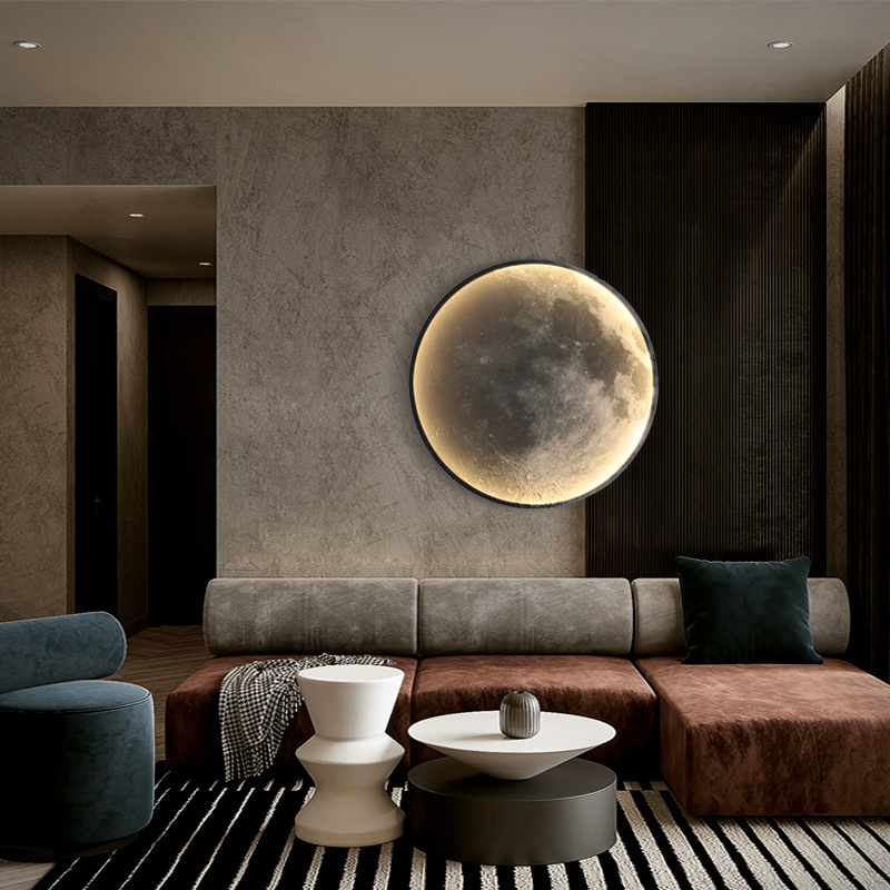 Moon LED Wall Lamp For Bedroom Living Room Children's Nursery Home Decoration 2022 Loft Modern Design Interior Lighting Fixtures