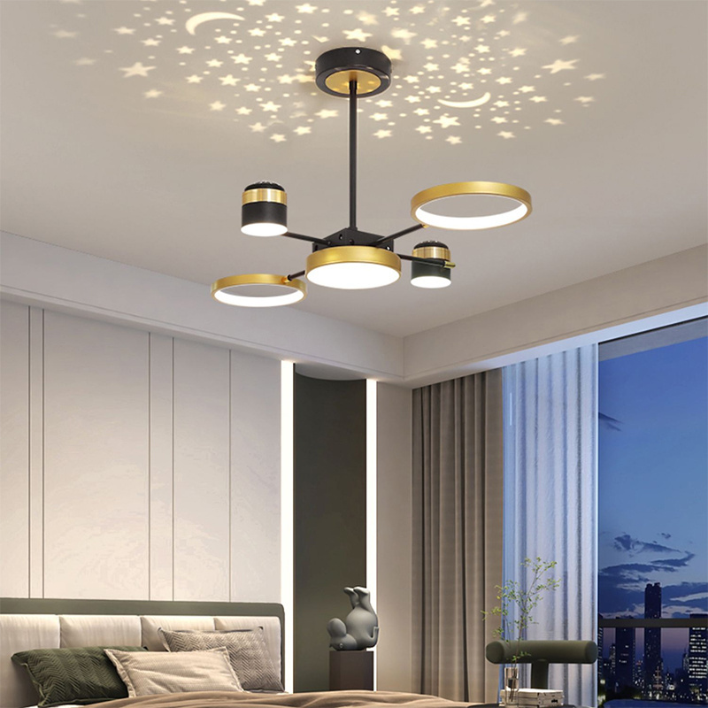 Starry Sky Lighting For Living Room Decor Bedroom Loft Dining Room Kitchen Island Nursery Modern Chandelier New LED Lamp Fixture