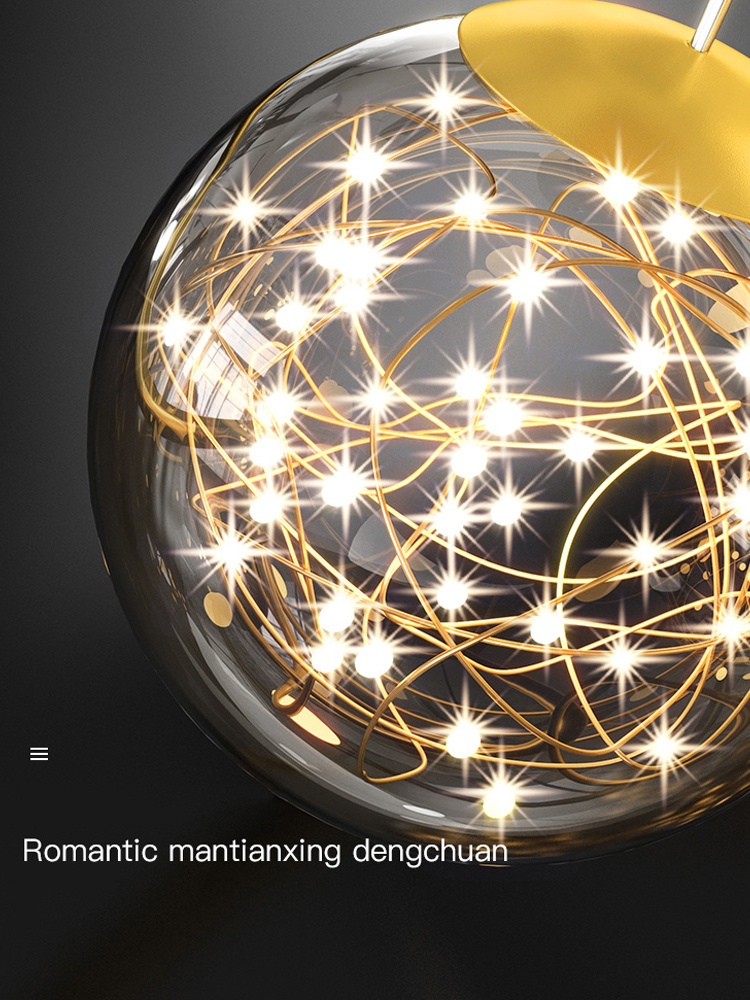 New LED Chandelier Lustre Living Room Bedroom Home Interior Modern Starry Sky Romantic Decor Ceiling Lamp 2023 Lighting Fixture