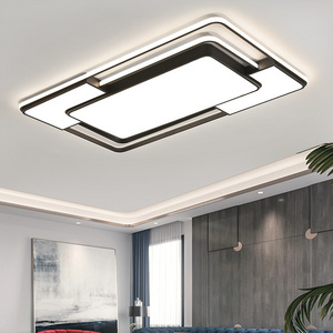 New Led Ceiling Lamps Living Room Bedroom Kitchen Ceiling Lighting Rectangular Square Black White Bedroom Closet Light Fixture