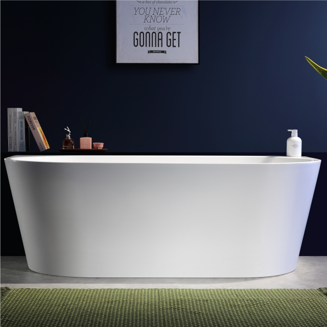 Best Acrylic Bathtub Manufacturers Good Quality Bath Freestanding Solid Surface Tub Modern Stand Alone Acrylic Resin Bathtub