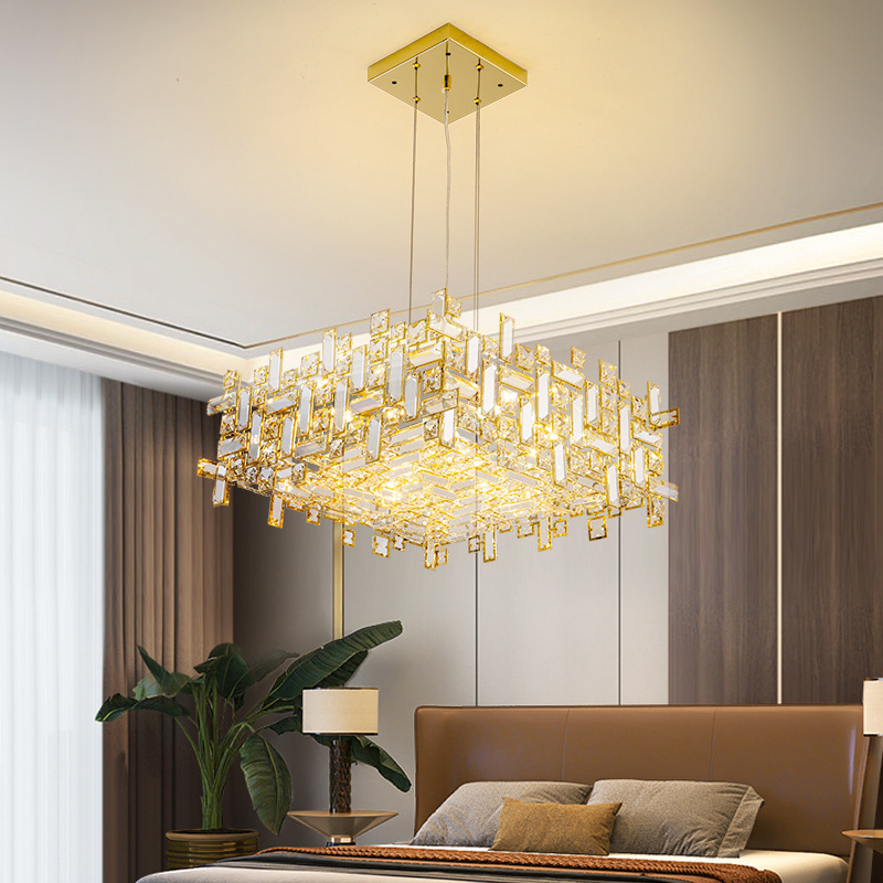 2023 Drop Lighting Luxury Indoor Living Room Pendant Crystal Chandelier Led Modern Chandelier Luxury Nordic For Bedroom