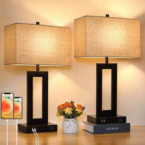 Creative USB Charging Touch Dimming Living Room Desk Bedroom Bedside Simple Modern Decorative Rechargeable Table Lamps