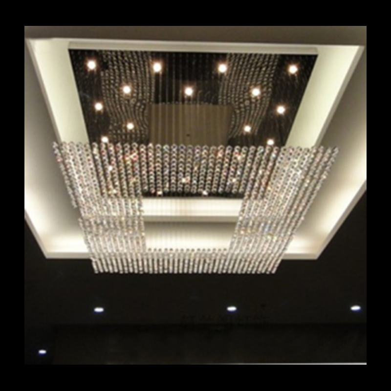 Chandelier Modern K9 Crystal Raindrop Chandelier Lighting Flush Mount LED Ceiling Light Fixture Pendant Lamp for Dining Room Bat