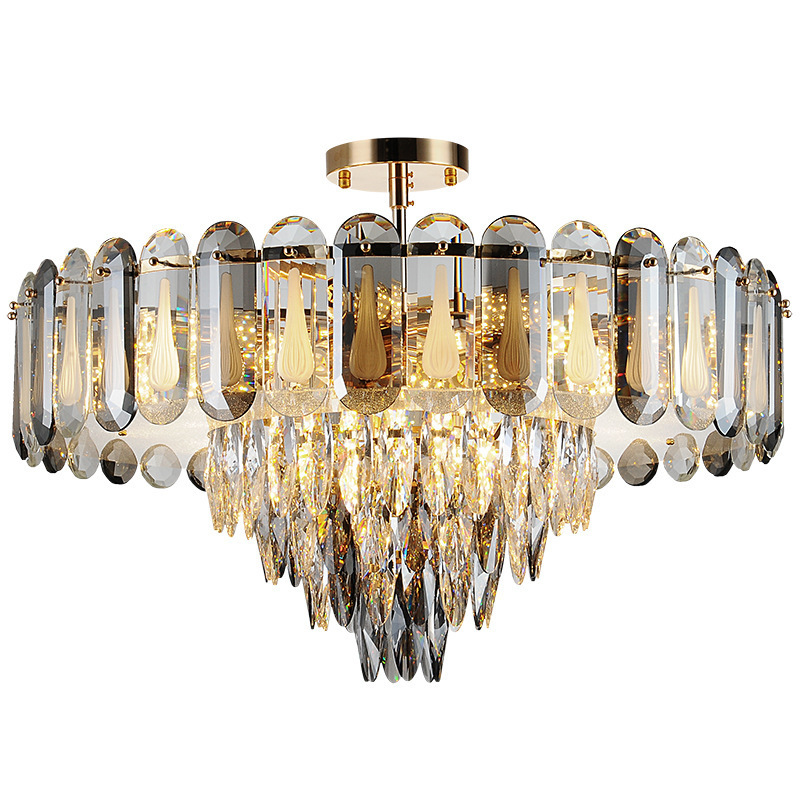 Entry Crystal Drop Modern Chandelier Pendant Lights Chandelier Luxury Modern Living Room Crystal Chandelier