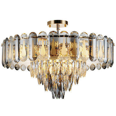 Entry Crystal Drop Modern Chandelier Pendant Lights Chandelier Luxury Modern Living Room Crystal Chandelier