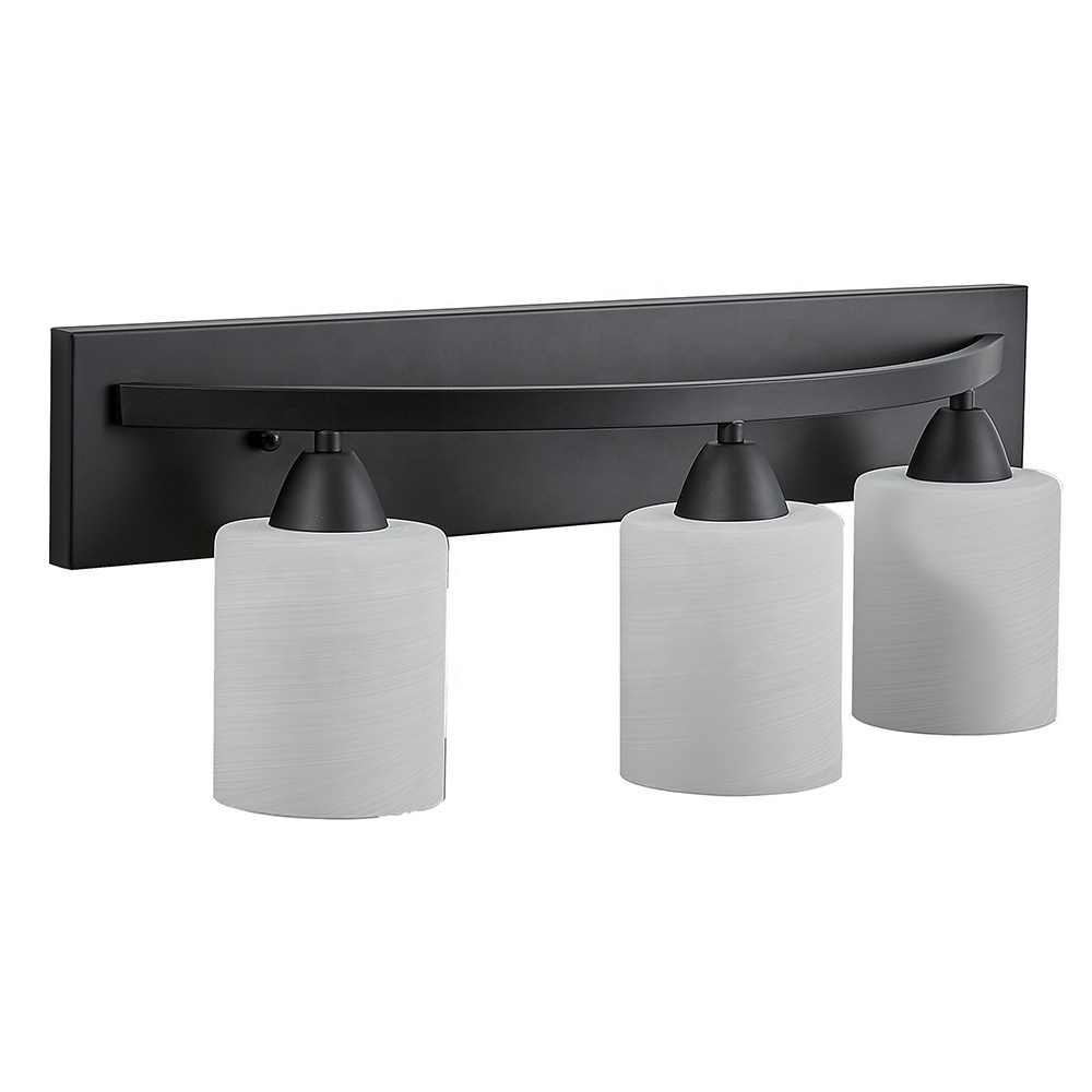 3 Light Bulb Bathroom Vanity Lighting Fixtures Black Finish Over Mirror Oil Rubbed Bronze Vanity Light For Bathroom