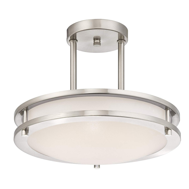 Flush Mount Ceiling Light Dimmable LED Light Fixture for Kitchen Bedroom Bathroom