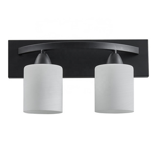 2 Light White Glass Shade Bathroom Vanity Lighting Fixtures Black Oil Rubbed Bronze Vanity Light For Bathroom