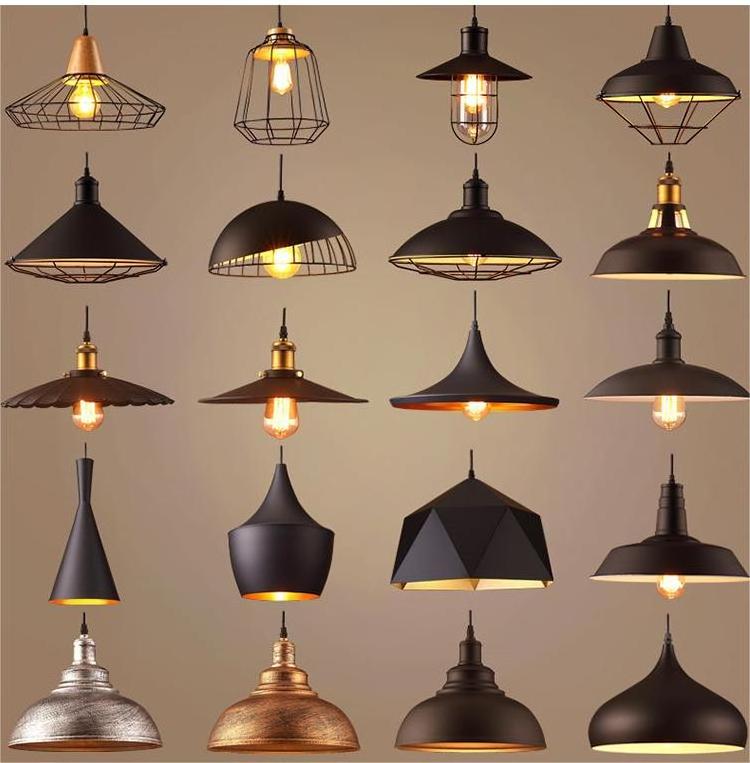 Retro Industrial Chandeliers Pendant Lights Lamp Vintage Loft Iron Art Industrial Pendant Lighting For Dining Kitchen Island