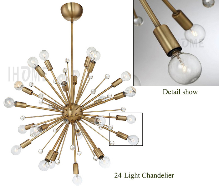 Modern Golden Sputnik Chandelier Lighting ,Satellite Lamp wholesale