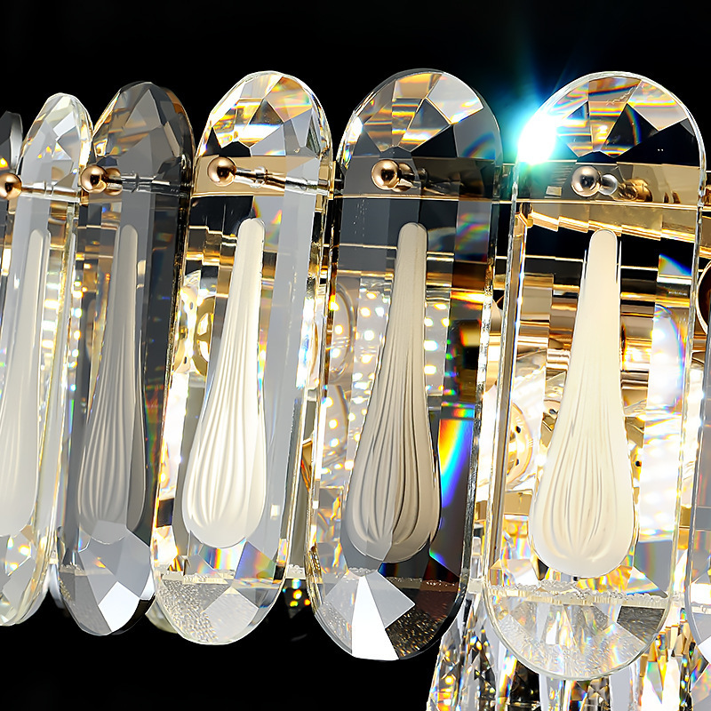 Entry Crystal Drop Modern Chandelier Pendant Lights Chandelier Luxury Modern Living Room Crystal Chandelier