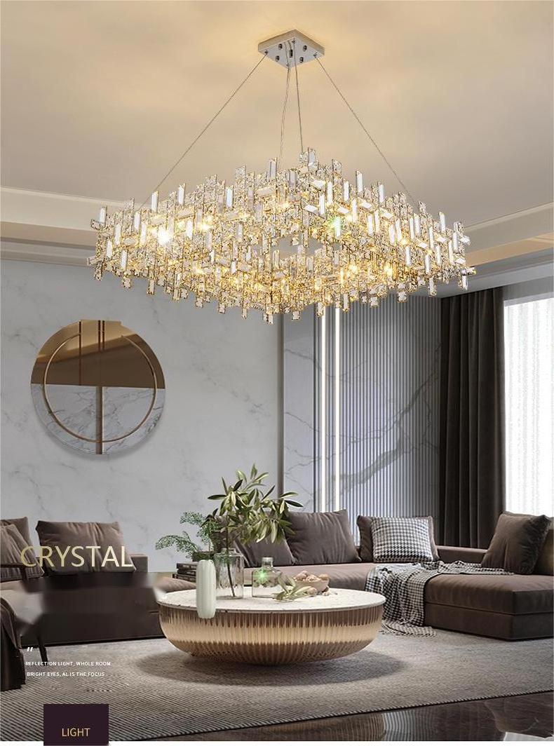 2023 Drop Lighting Luxury Indoor Living Room Pendant Crystal Chandelier Led Modern Chandelier Luxury Nordic For Bedroom