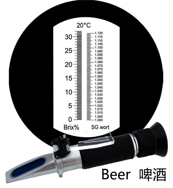 0-32% Beer Refractometer 1.000-1.120 Wort SG auto refractometer