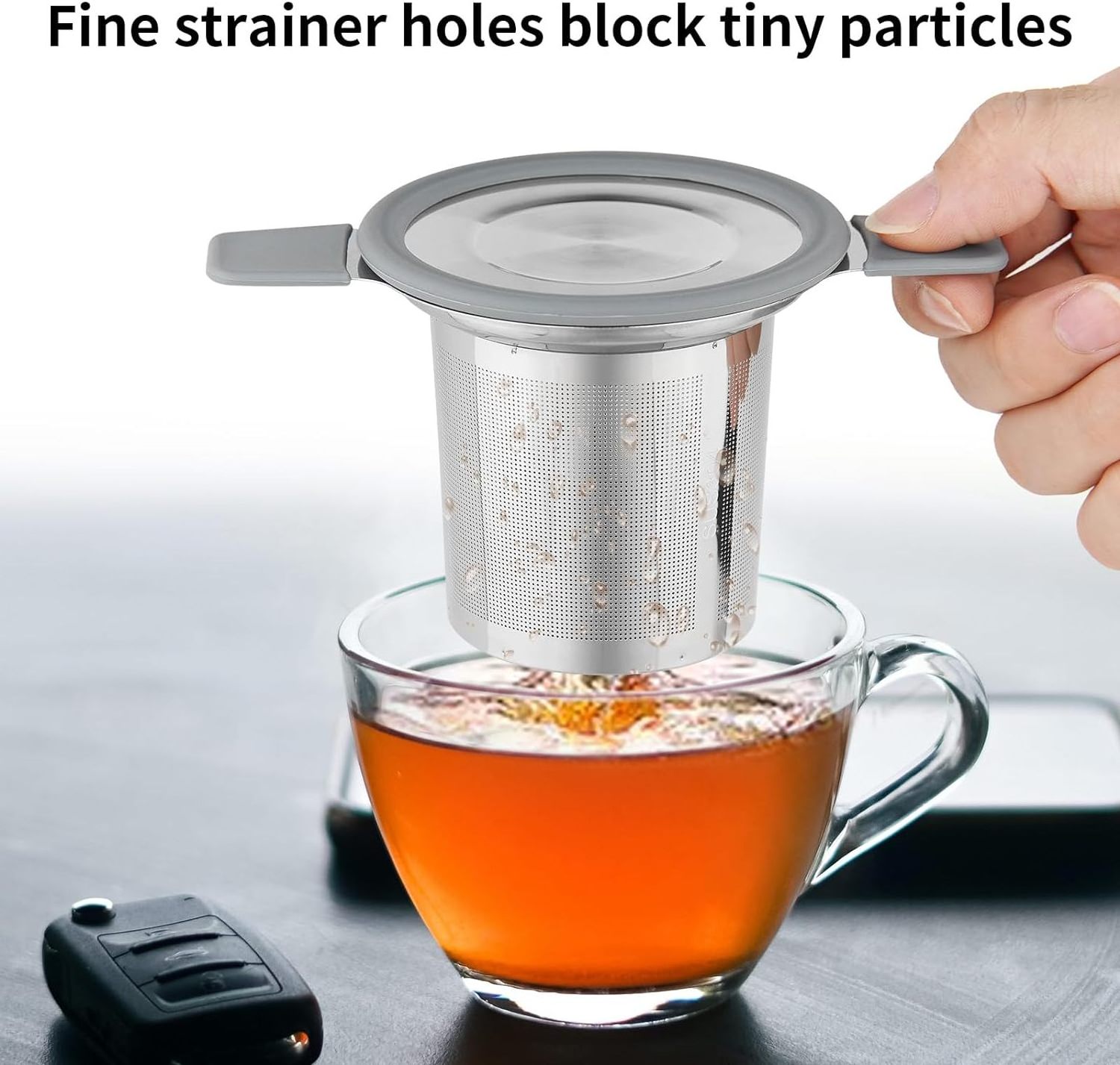 stainless steel tea infuser strainer