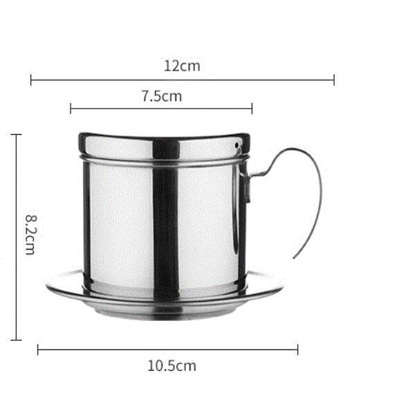 Coffee filter cup 304 stainless steel Vietnamese coffee filter cup drip pot vietnam drip coffee pot household brewing pot