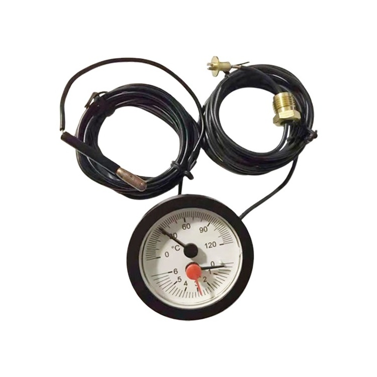 Pressure &Temperature meter  dial capillary  Thermometer 2.5inch Manometer Integrated Pressure and Temperature