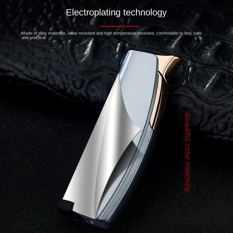 Mini Torch Cigarette Lighter Red Flame Windproof Zinc Alloy Metal Lighter