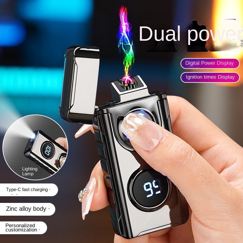 Creative Usb Charging Lighter Touch Screen Electronic Cigarette Lighters Small Rechargeable Electric Lighter