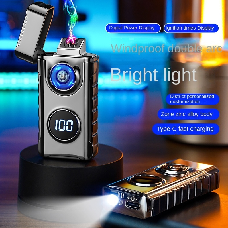 Creative Usb Charging Lighter Touch Screen Electronic Cigarette Lighters Small Rechargeable Electric Lighter