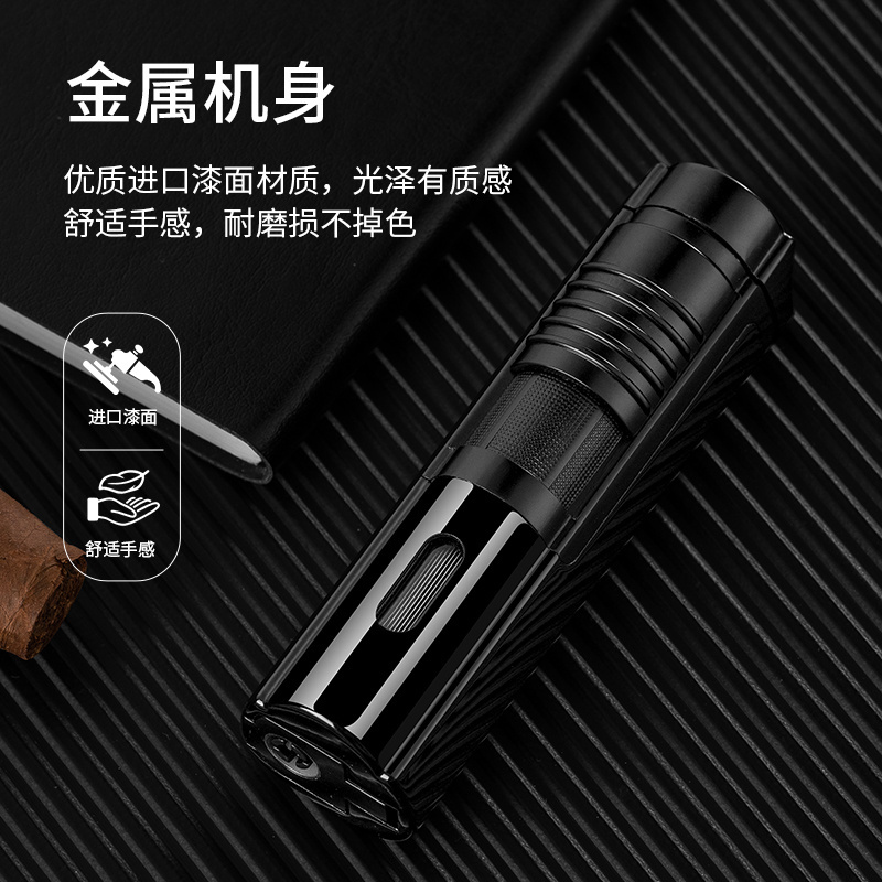 New Private Model Triple Arc Lighter Rechargeable Plasma Usb Electric Lighter For Cigar