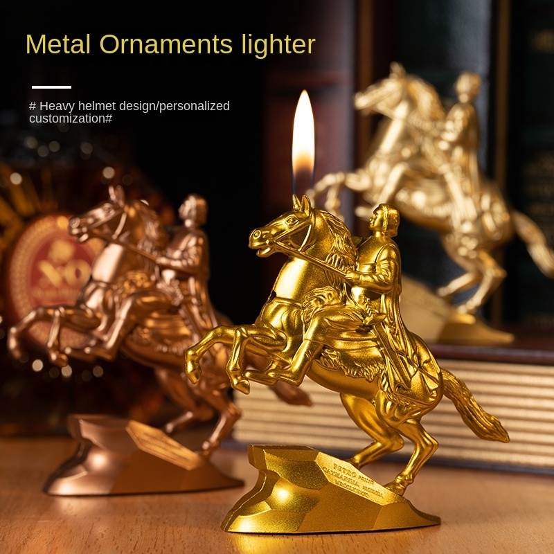 Selling High Quality Metal Retro Decoration Lighter High-End Open Flame Lighter