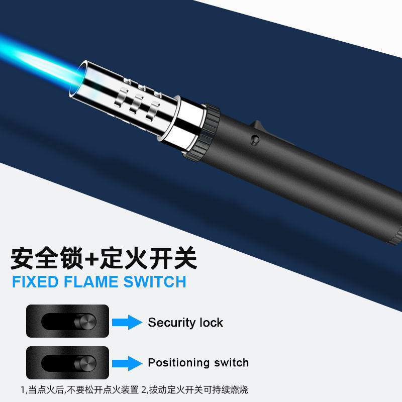 Control Hand Held Cylindrical Welding Torch Inflation Directly Into The Lighter High-Firepower Cigar Spray