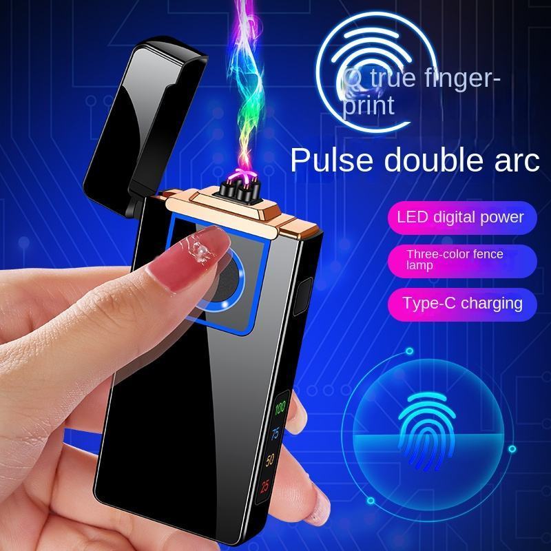 Hot-selling refillable good metal dual flame soft torch flame 2 in 1 butane fuel cigar cigarette lighter