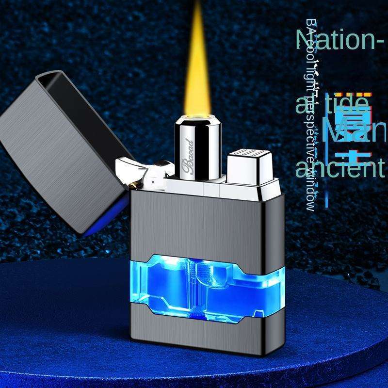 Wholesale Best Business Grinding Wheel Lighters Refillable Butane Gas Jet Flame Metal Lighter Cigarette