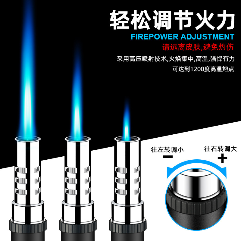 New Arrival Smoking Accessories Outdoor Butane Jet Torch Pipe Lighter