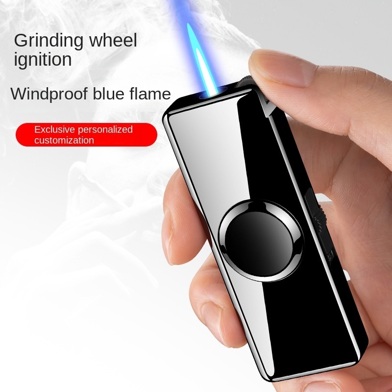 Hot Sell Metal Finger Spinner Flame Cigarette Lighters Refill Gas