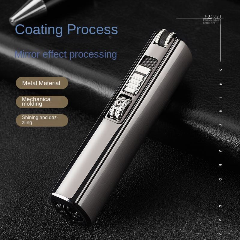 Wholesale Custom Triple Jet Torch Gas Cigar Lighter Personality Metal Refill Windproof Torch Flame Flint Cigarette Lighter