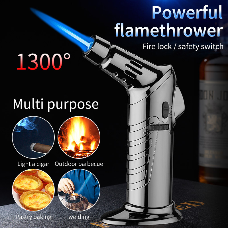 High quality metal welding torch flame butane lighter Jet lighter Bbq Flamethrowe