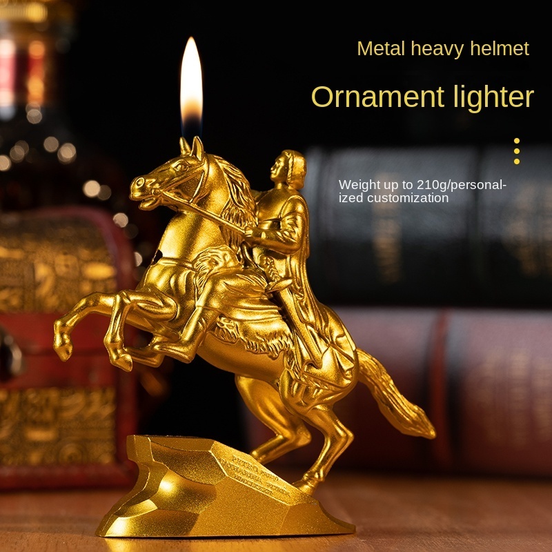 Selling High Quality Metal Retro Decoration Lighter High-End Open Flame Lighter