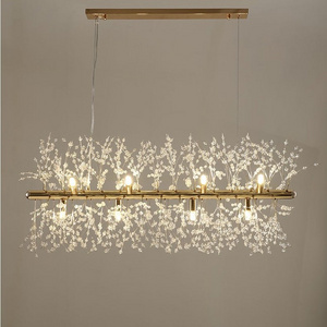 Modern Firework Crystal Chandeliers Dandelion Led Ceiling Lights Fixture for Living Room