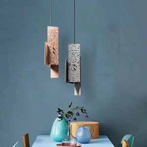 Nordic Concrete Irregular Chandelier Lamp LED Industrial Style Decorative Cement Pendant Lighting