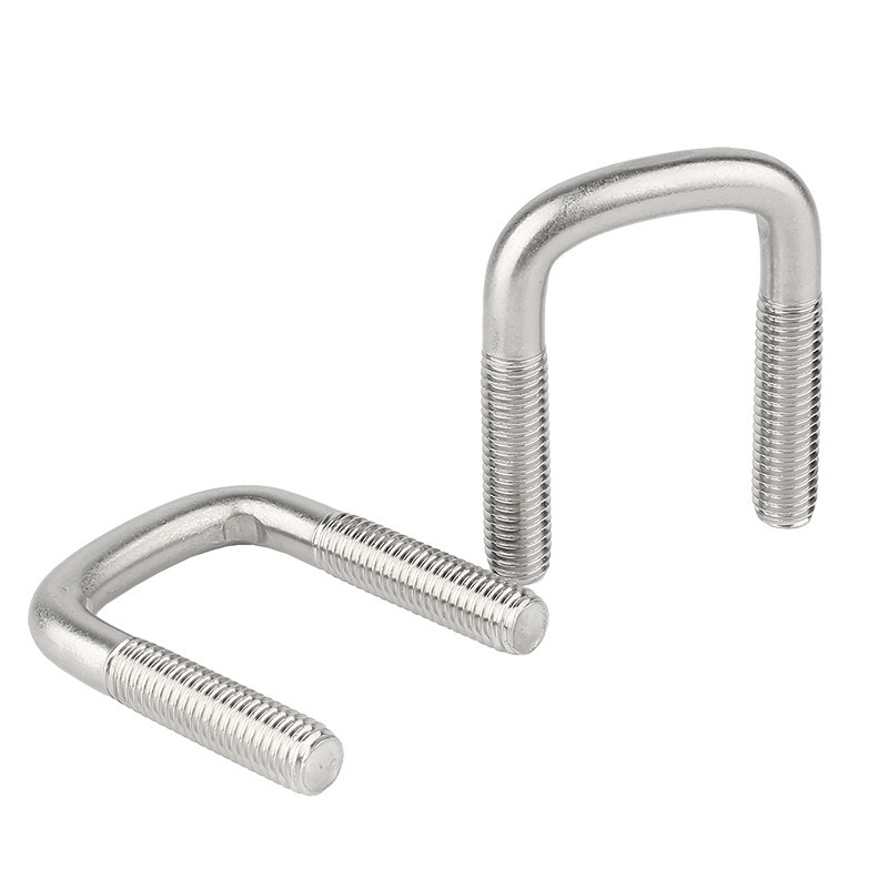 Beat price stainless steel U clamps carbon steel zinc plated square U bolts Right angle screw